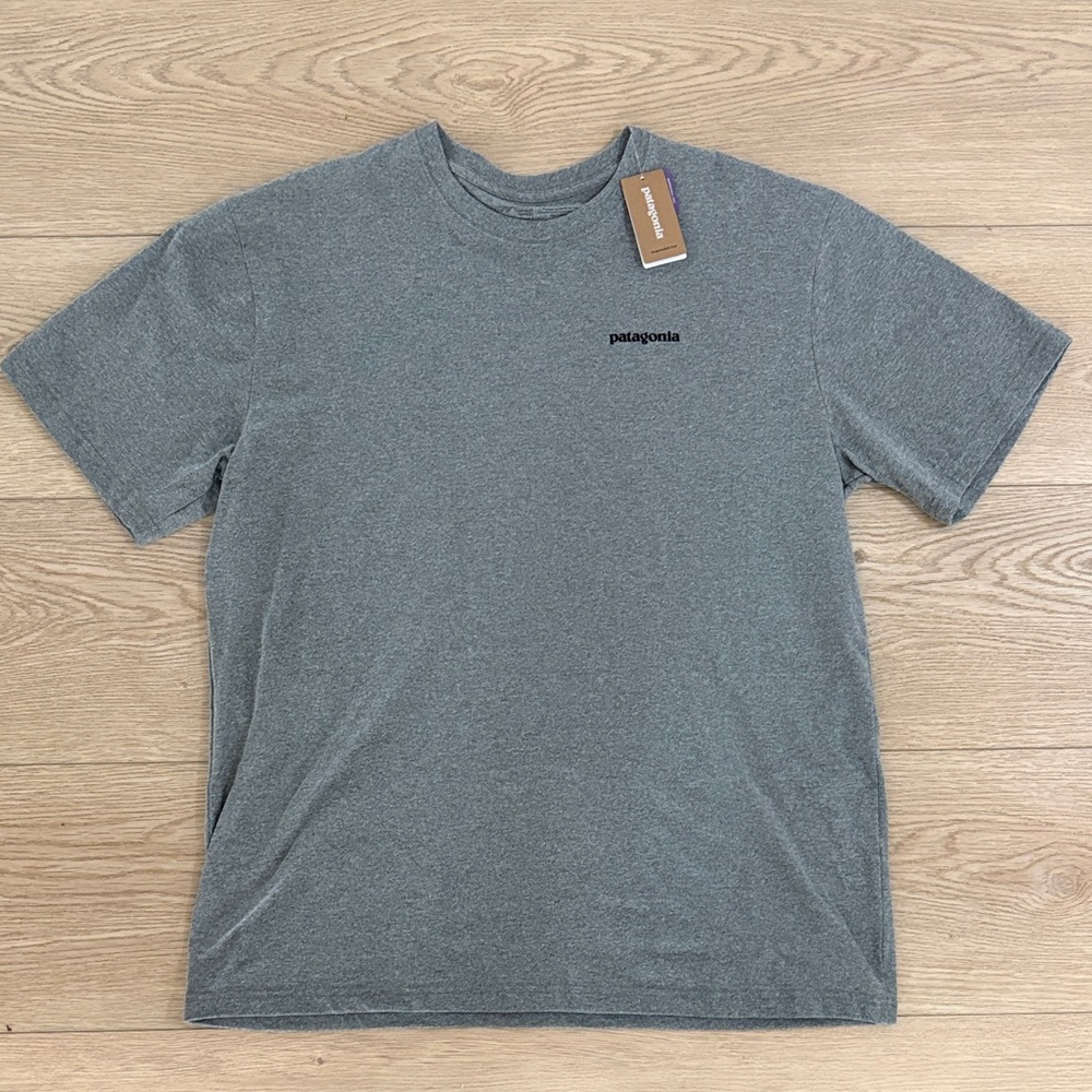Patagonia Resposibili-Tee Shirt Bison Logo Gray | Brand New, Never Worn | Size L